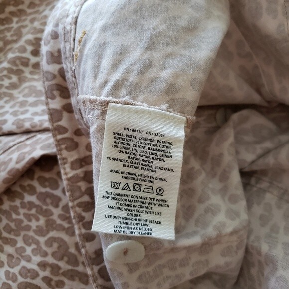 Anthropologie The Wanderer Leopard/Animal Print Utility Pants with Belt - Picture 11 of 12